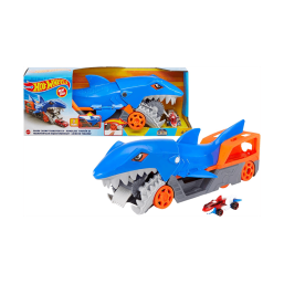 Mattel - Hot Wheels Toy Car Hauler, Shark Chomp